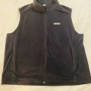 Columbia Charcoal Fleece Outerwear Vest